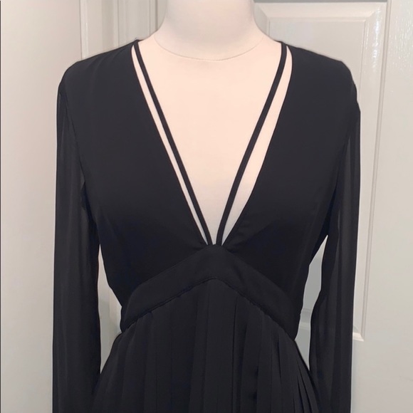 NBD Pleated Sheer Dress - Picture 4 of 8